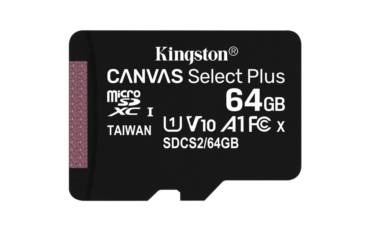 Micro Sdxc Card - Canvas Select Plus - 64GB - A1 C10 2 Pack With Adapter