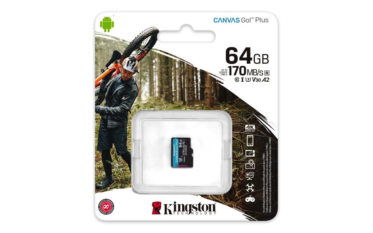 Micro Sdxc Card - Canvas Go Plus  - 64GB - Cl10 - Uhs-l U3 Without Sd Adapter