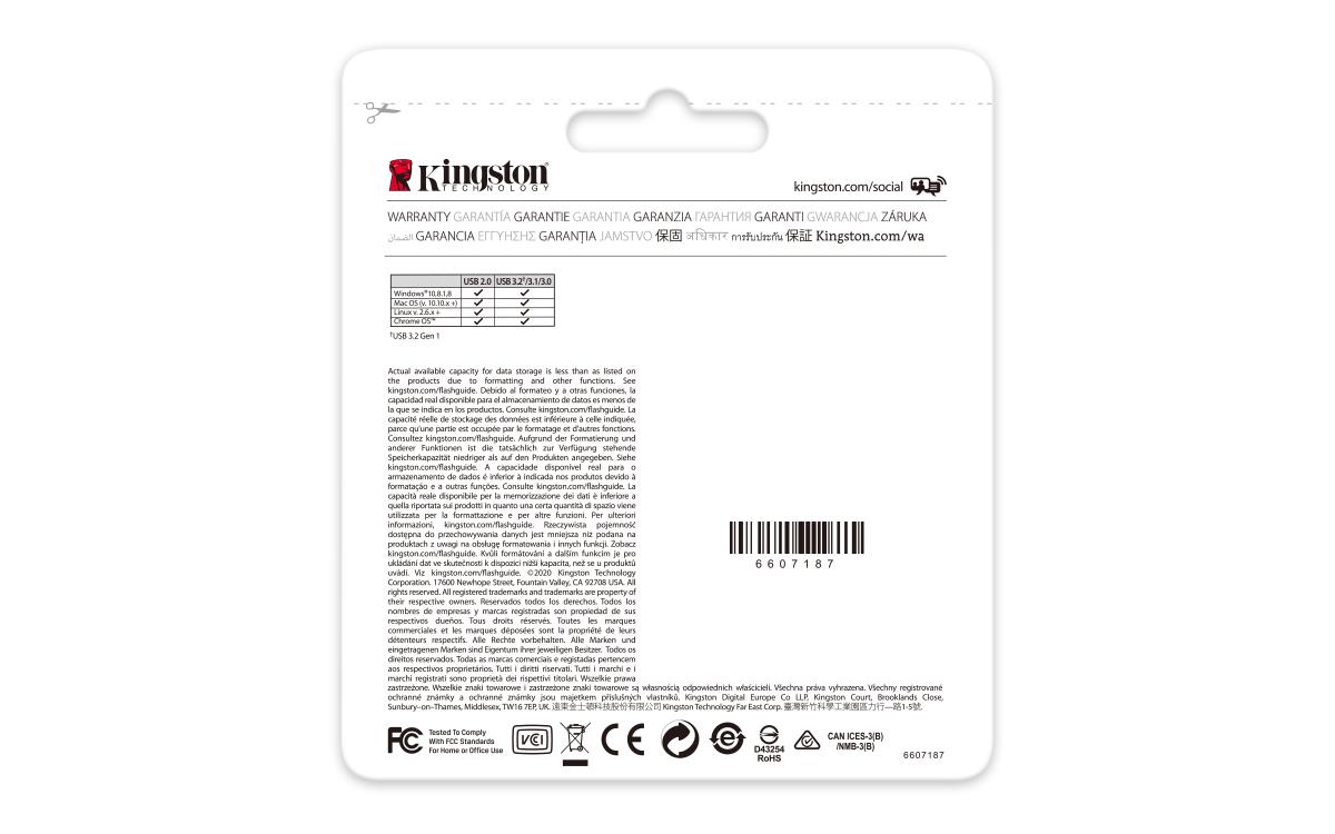 Datatraveler Kyson - 256GB USB Stick - USB 3.2