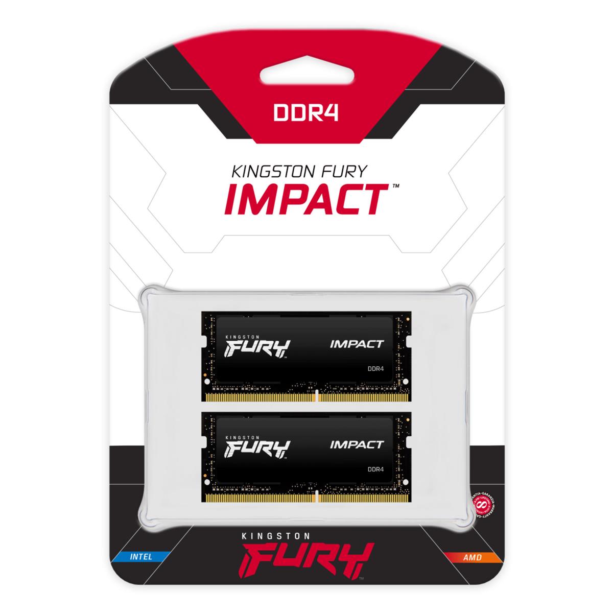 64GB Ddr4-3200MHz Cl20 SoDIMM (kit Of 2) Fury Impact