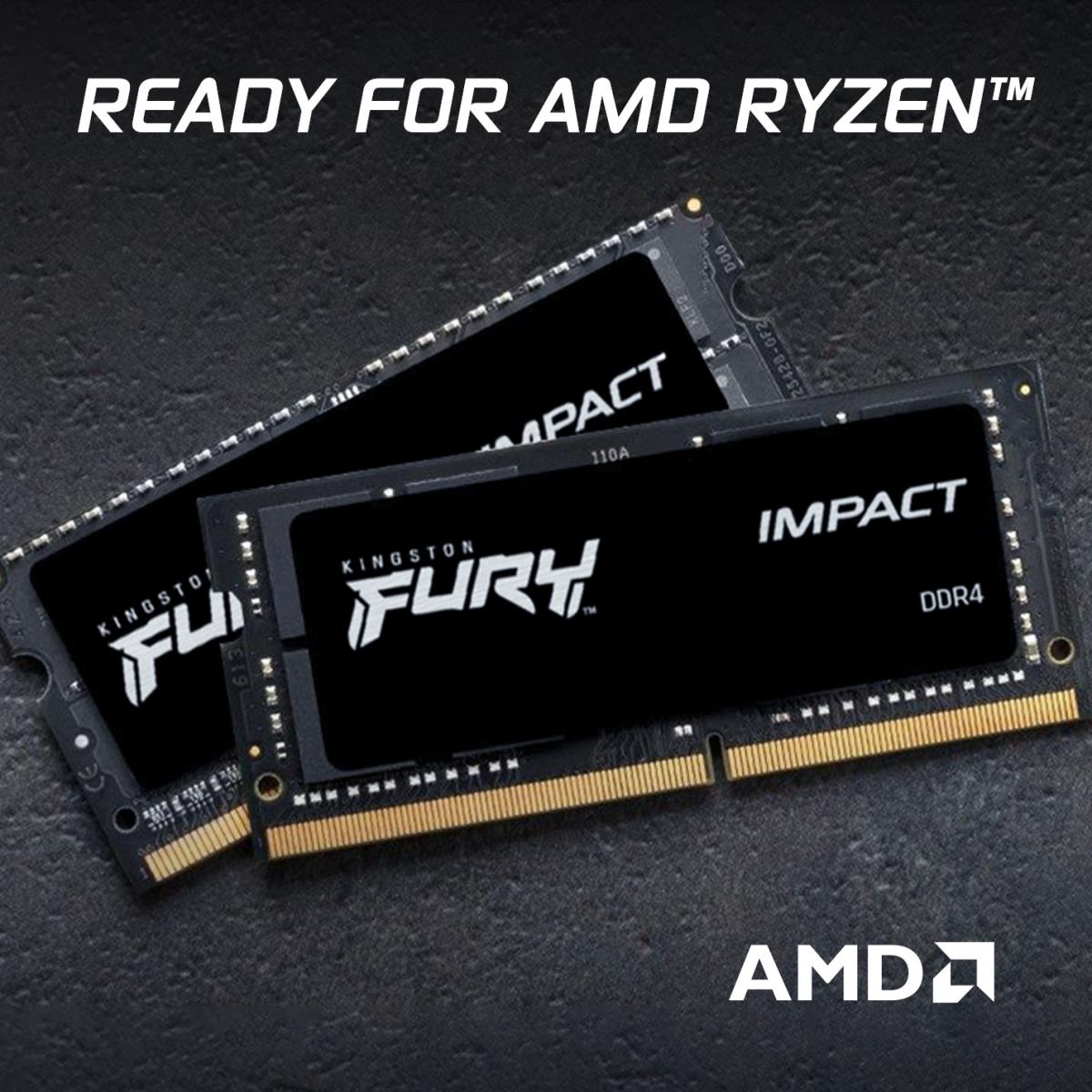 16GB Ddr4-3200MHz Cl20 SoDIMM Fury Impact