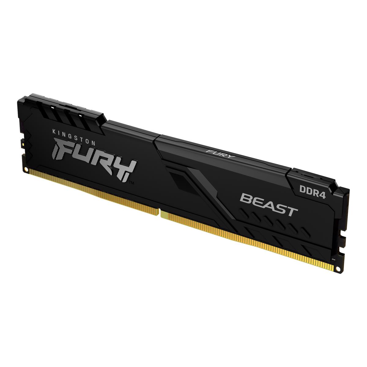 32GB Ddr4 2666MHz Cl16 DIMM (kit Of 2) 1gx8 Fury Beast Black