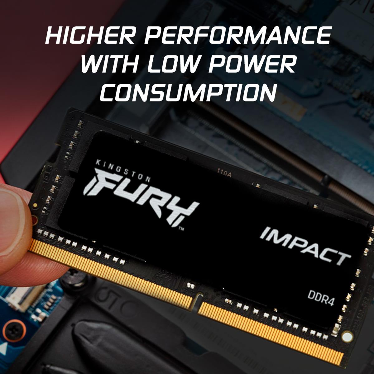 32GB Ddr4 2666MHz Cl15 SoDIMM (kit Of 2) 1gx8 Fury Impact