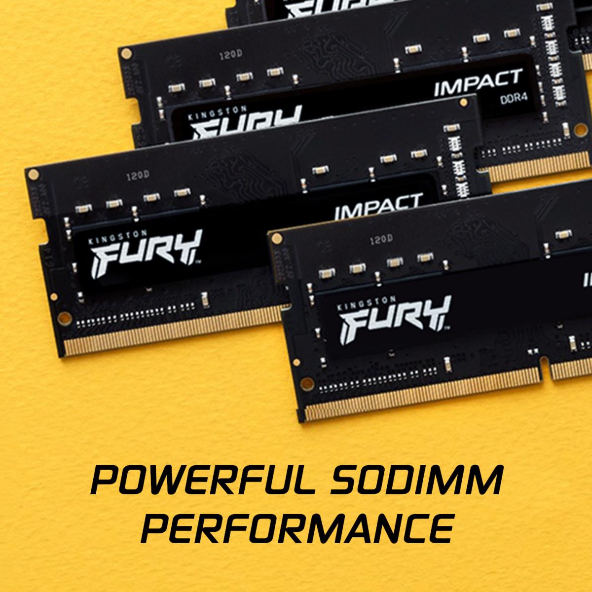 32GB Ddr4 2666MHz Cl15 SoDIMM (kit Of 2) 1gx8 Fury Impact