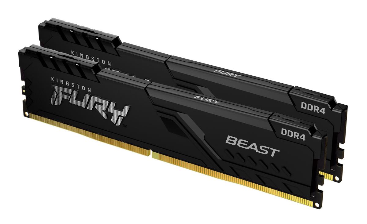 32GB Ddr4 3200MHz Cl16 DIMM (kit Of 2) 1gx8 Fury Beast Black