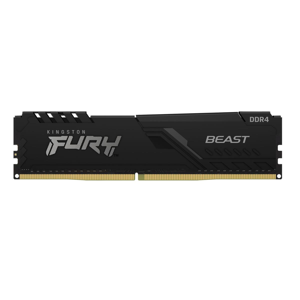 16GB Ddr4 2666MHz Cl16 DIMM (kit Of 2) Fury Beast Black