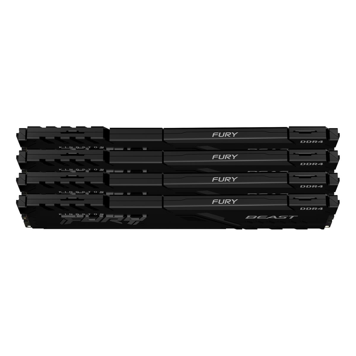64GB Ddr4 3200MHz Cl16 DIMM (kit Of 4) Fury Beast Black