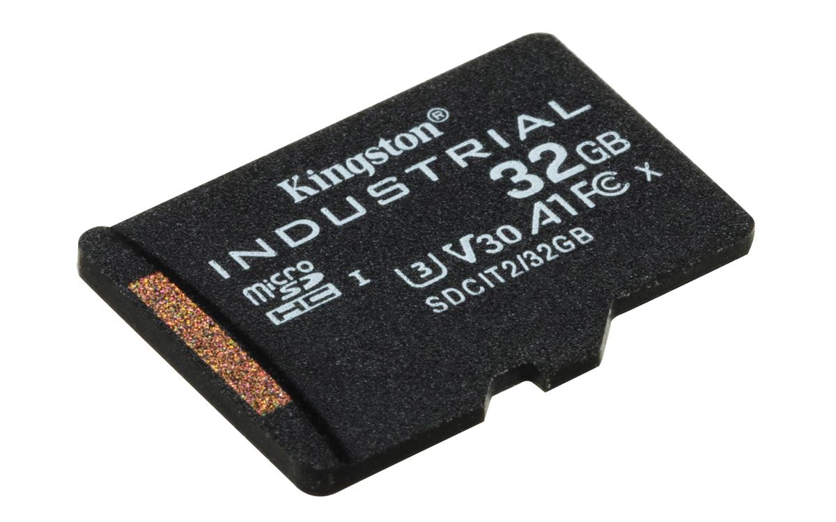 32GB Micro Sdhc Class 10 A1 Pslc Industrial Card Single Pack With Adapter
