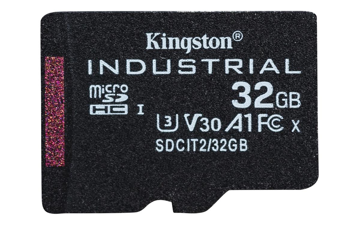 32GB Micro Sdhc Class 10 A1 Pslc Industrial Card Single Pack With Adapter