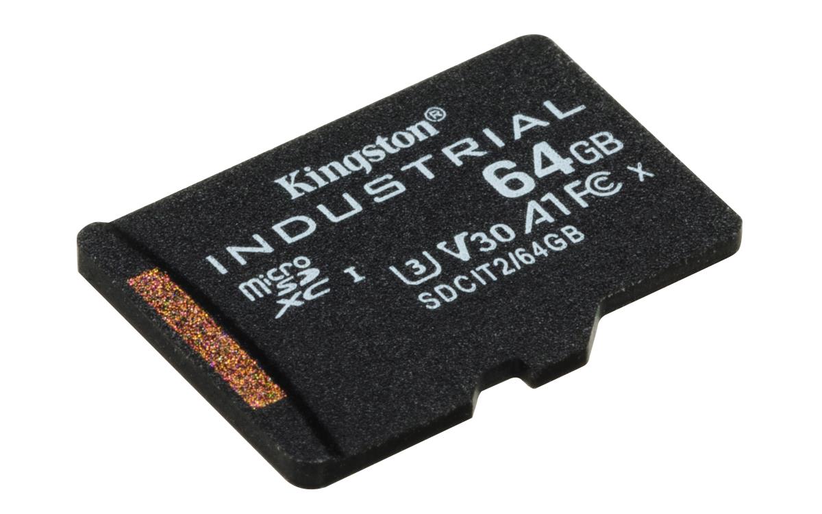 64GB Micro Sdhc Class 10 A1 Pslc Industrial Card Single Pack Without Adapter