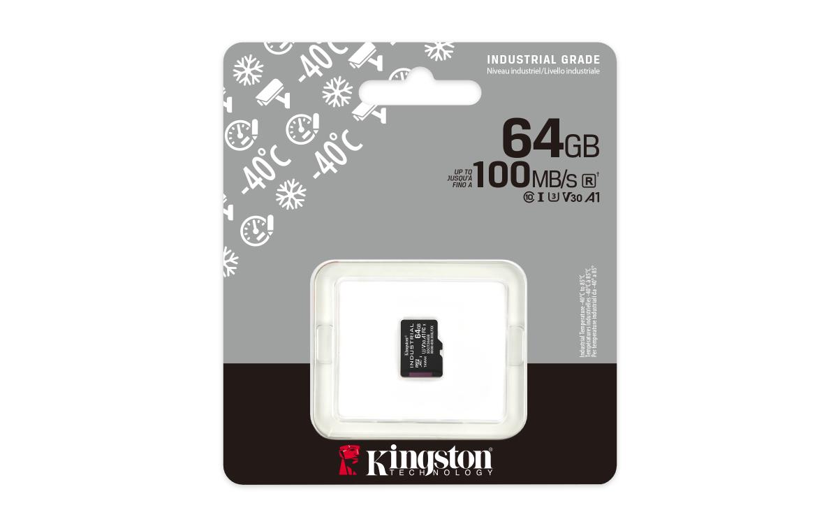 64GB Micro Sdhc Class 10 A1 Pslc Industrial Card Single Pack Without Adapter