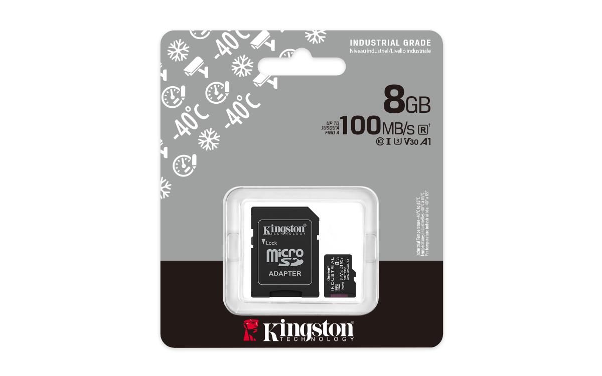 8GB Micro Sdhc Class 10 A1 Pslc Industrial Card With Adapter