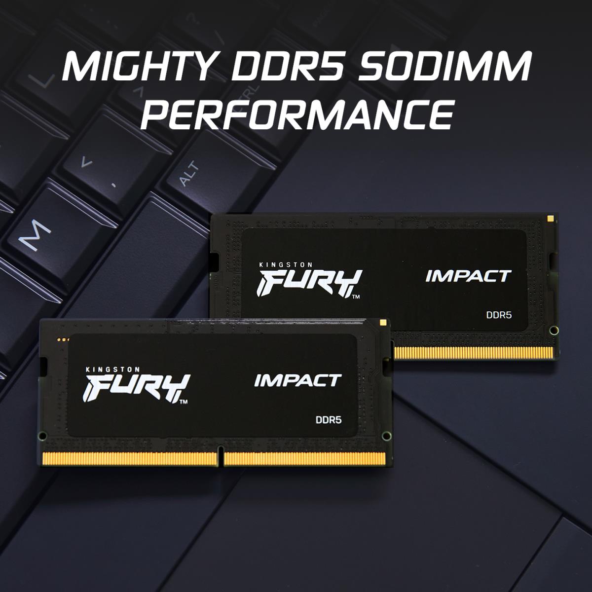 16GB Ddr5 4800MHz Cl38 SoDIMM (kit Of 2) Fury Impact