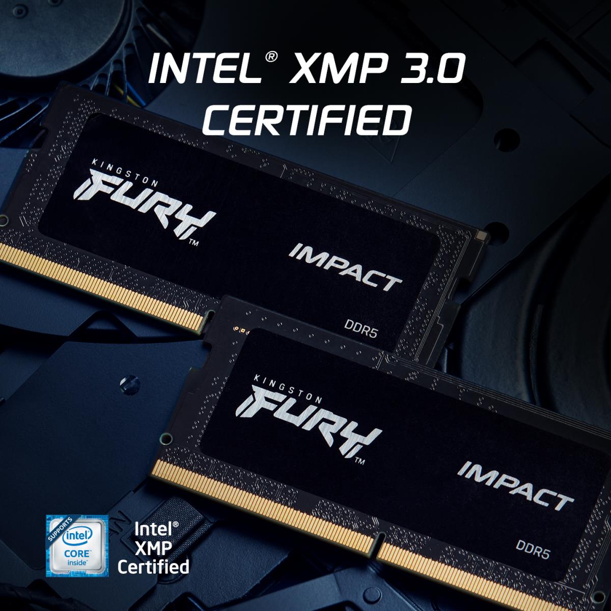 16GB Ddr5 4800MHz Cl38 SoDIMM (kit Of 2) Fury Impact