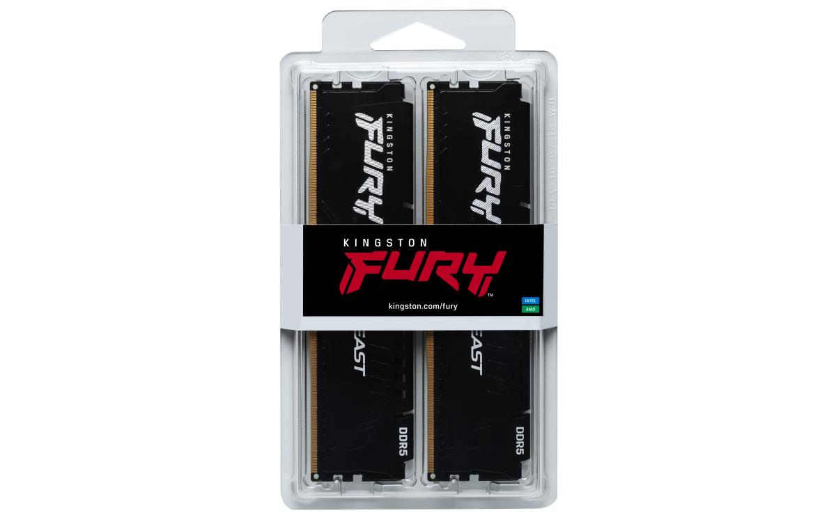64GB Ddr5 5200mts Cl40 DIMM (kit Of 2) Fury Beast Black