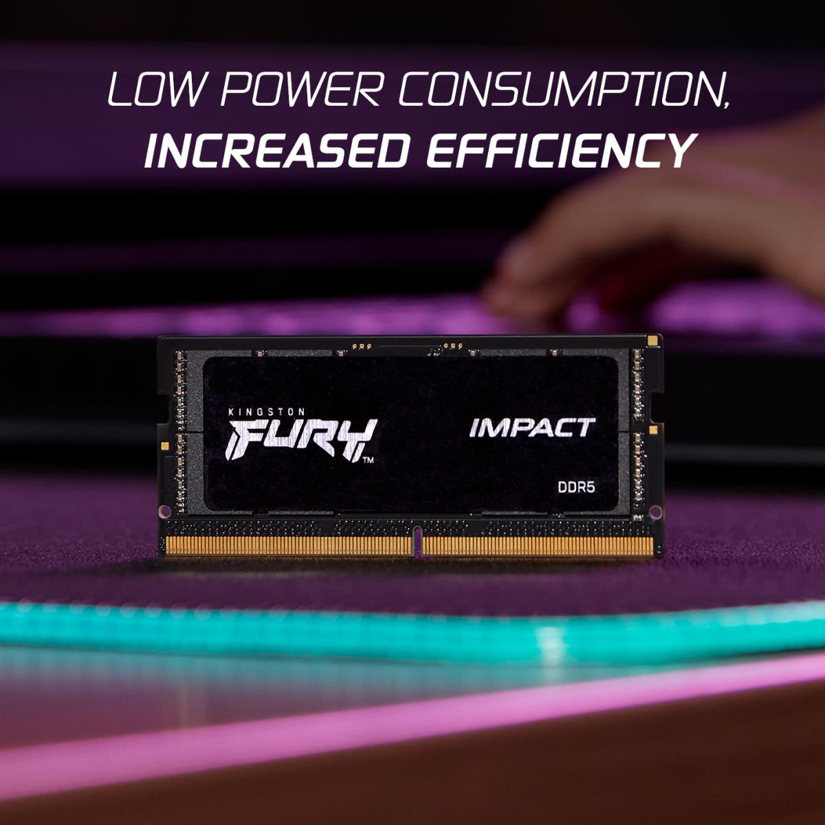 64GB 4800MHz Ddr5 SoDIMM 32x2 Fury (kf548s38ibk2-64)