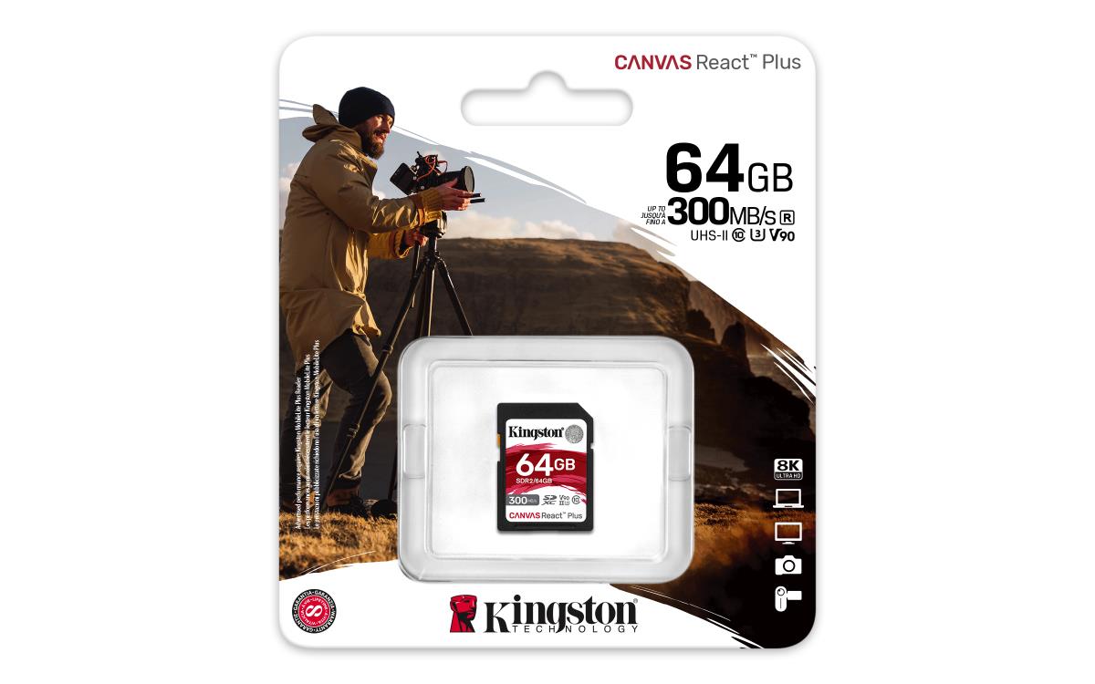 Sdxc Card - Canvas React Plus - 64GB - Uhs-ll U3