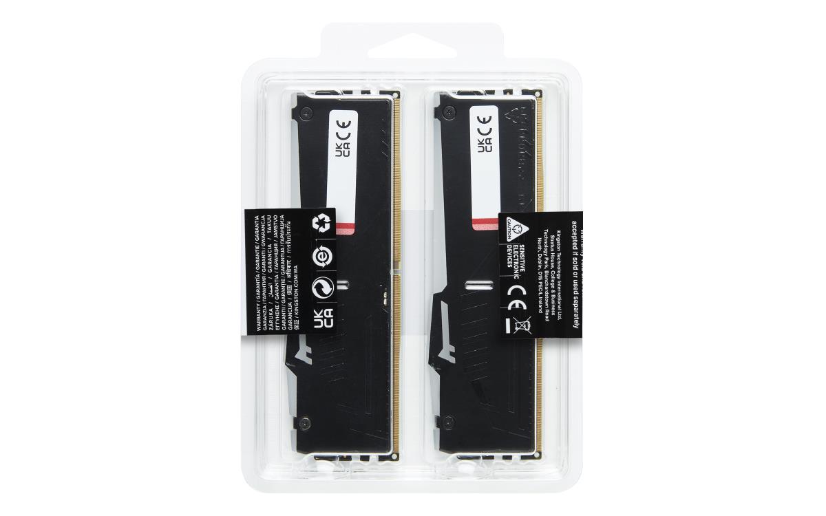 32GB Ddr5 5600mt/s Cl40 DIMM (kit Of 2) Fury Beast Rgb
