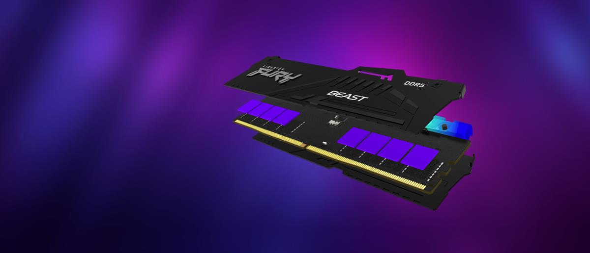 16GB Ddr5 6000mt/s Cl40 DIMM Fury Beast Black Rgb