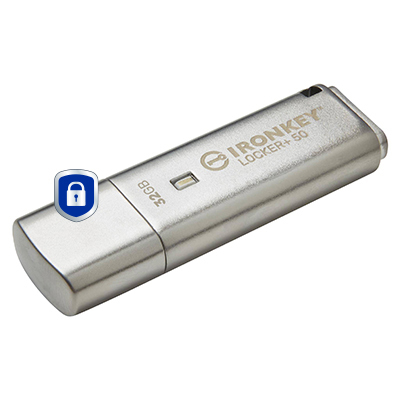 Ironkey Locker+ 50 - 32GB USB Stick - USB 3.2 - Aes 256-bit Encrypted