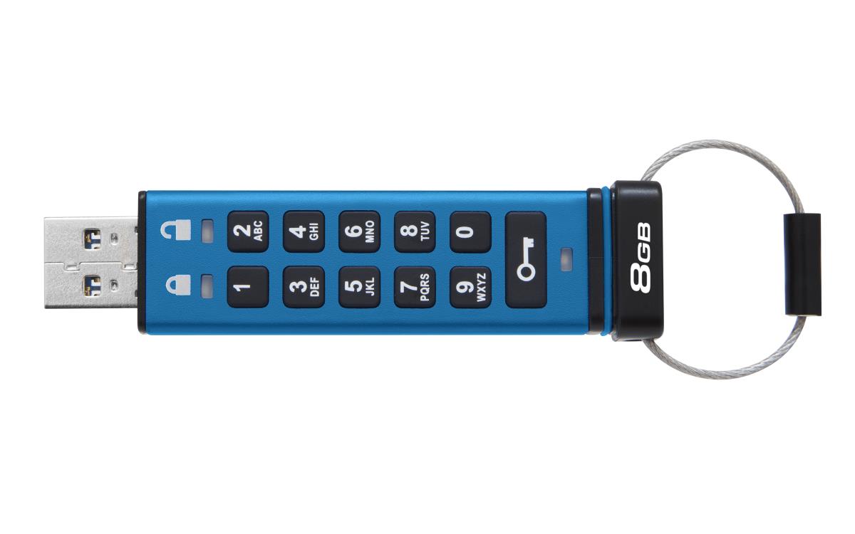 Ironkey Keypad 200 - 8GB USB Stick - USB 3.2 - FIPS 140-3 Level 3 (pending) With Aes 256-bit Encrypted