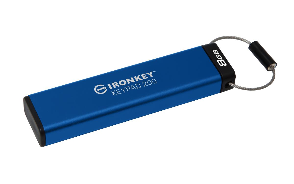 Ironkey Keypad 200 - 8GB USB Stick - USB 3.2 - FIPS 140-3 Level 3 (pending) With Aes 256-bit Encrypted