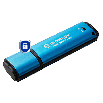 Ironkey Vault P 50c - 64GB USB Stick - USB C - FIPS 197 Xts-aes 256-bit Encryption