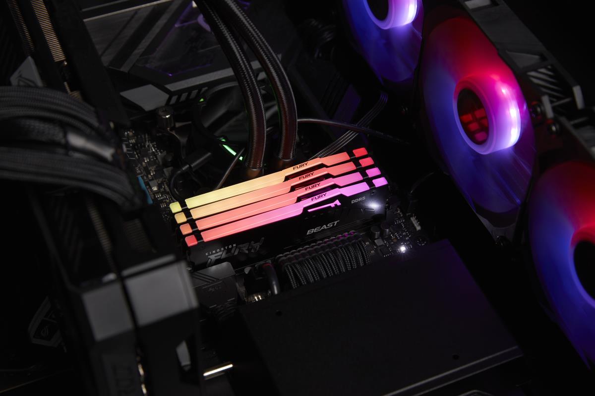 8GB (1x8gb) Ddr5 5200mt/s Cl36 Fury Beast Black Rgb