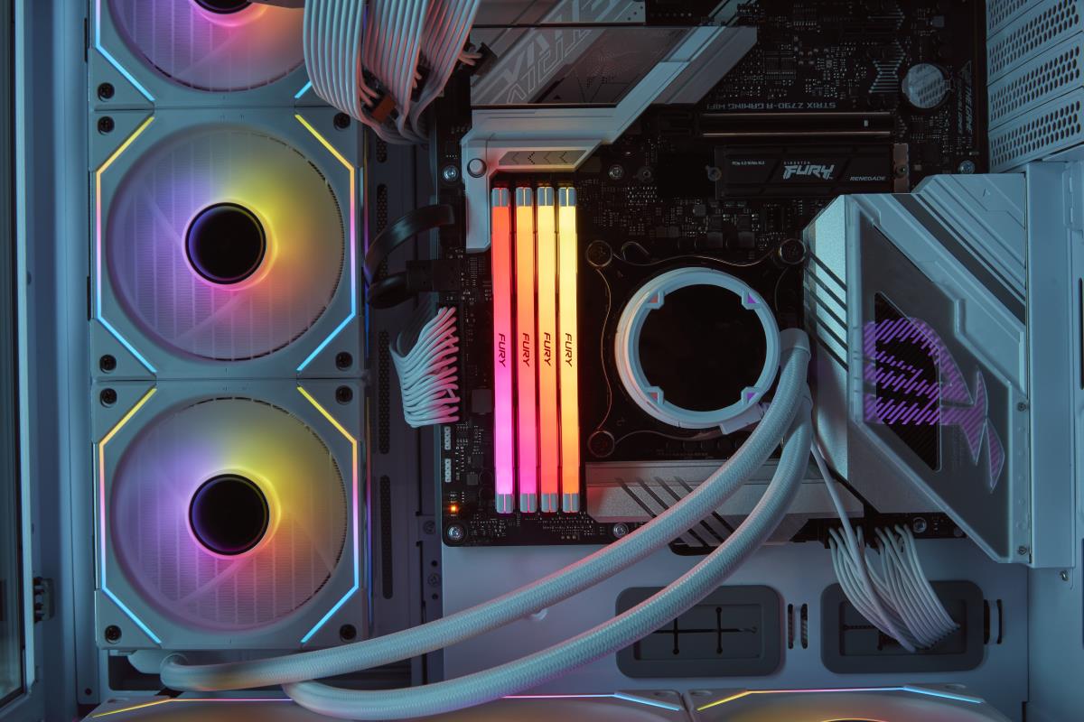 16GB Ddr5 7200mt/s Cl38 DIMM Fury Renegade RGB White Xmp