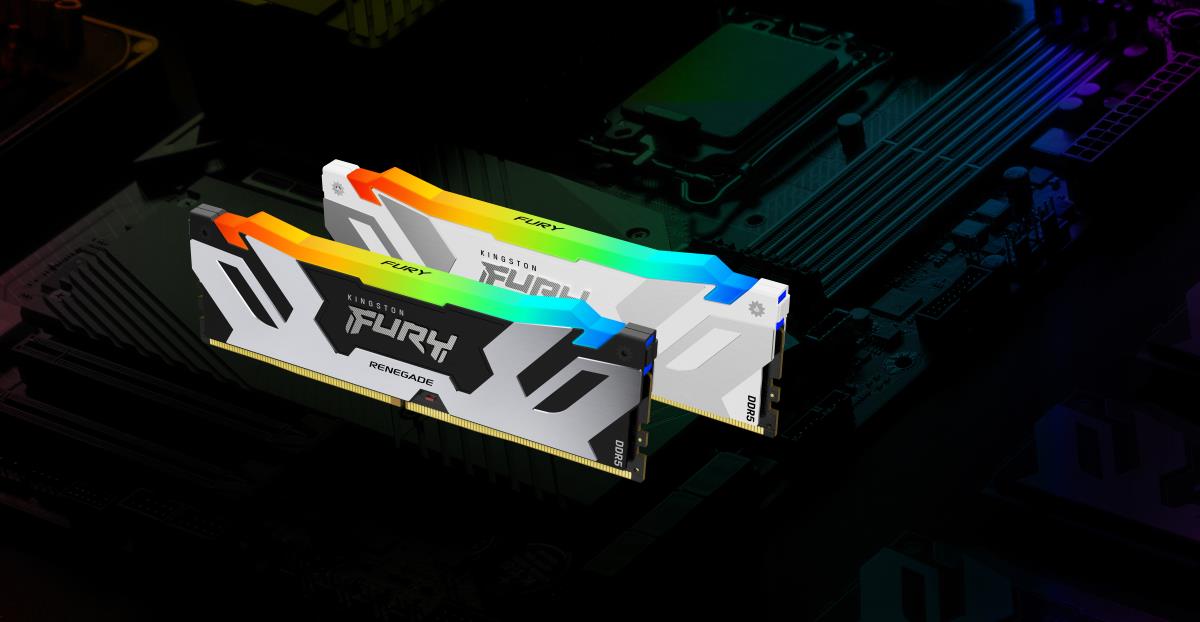32GB Ddr5 6400mt/s Cl32 DIMM (kit Of 2) Renegade RGB White Xmp