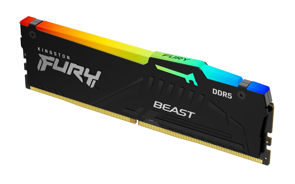 128GB Ddr5 5600mt/s Cl40 DIMM (kit Of 4) Fury Beast RGB Xmp
