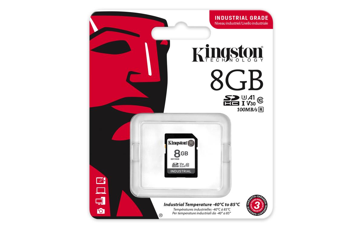 Sdhc Card - Industrial - 8GB - C10 Uhs-i U3 V30