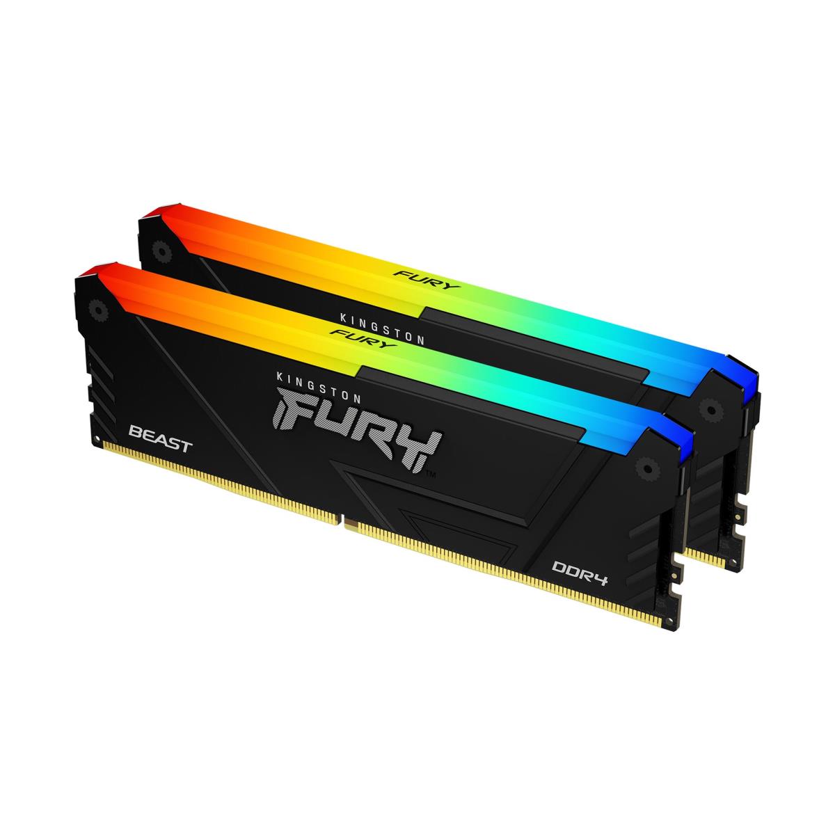 32GB Ddr4-3600mt/s Cl18 DIMM (kit Of 2) Fury Beast Rgb