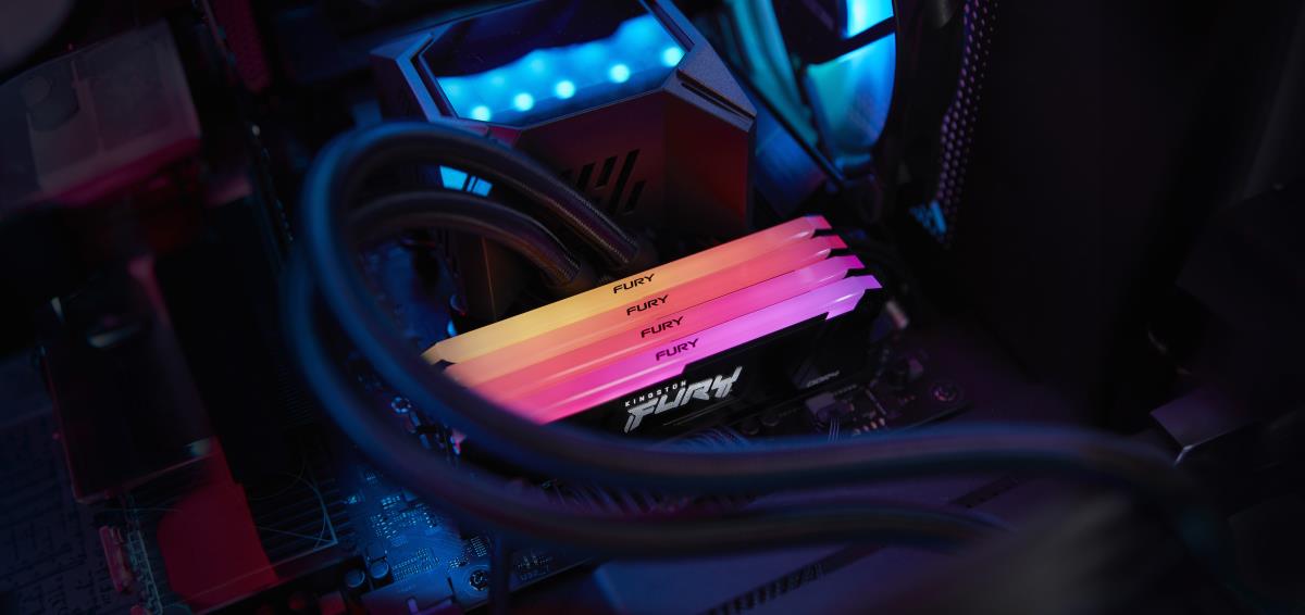 128GB Ddr4-3600mt/s Cl18 DIMM (kit Of 4) Fury Beast Rgb