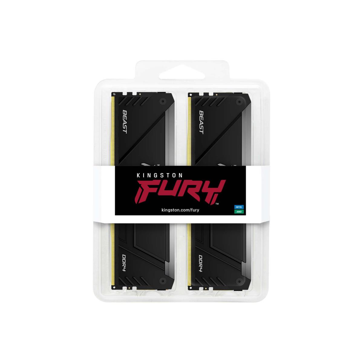 64GB Ddr4-3200mt/s Cl16 DIMM (kit Of 2) Fury Beast Rgb