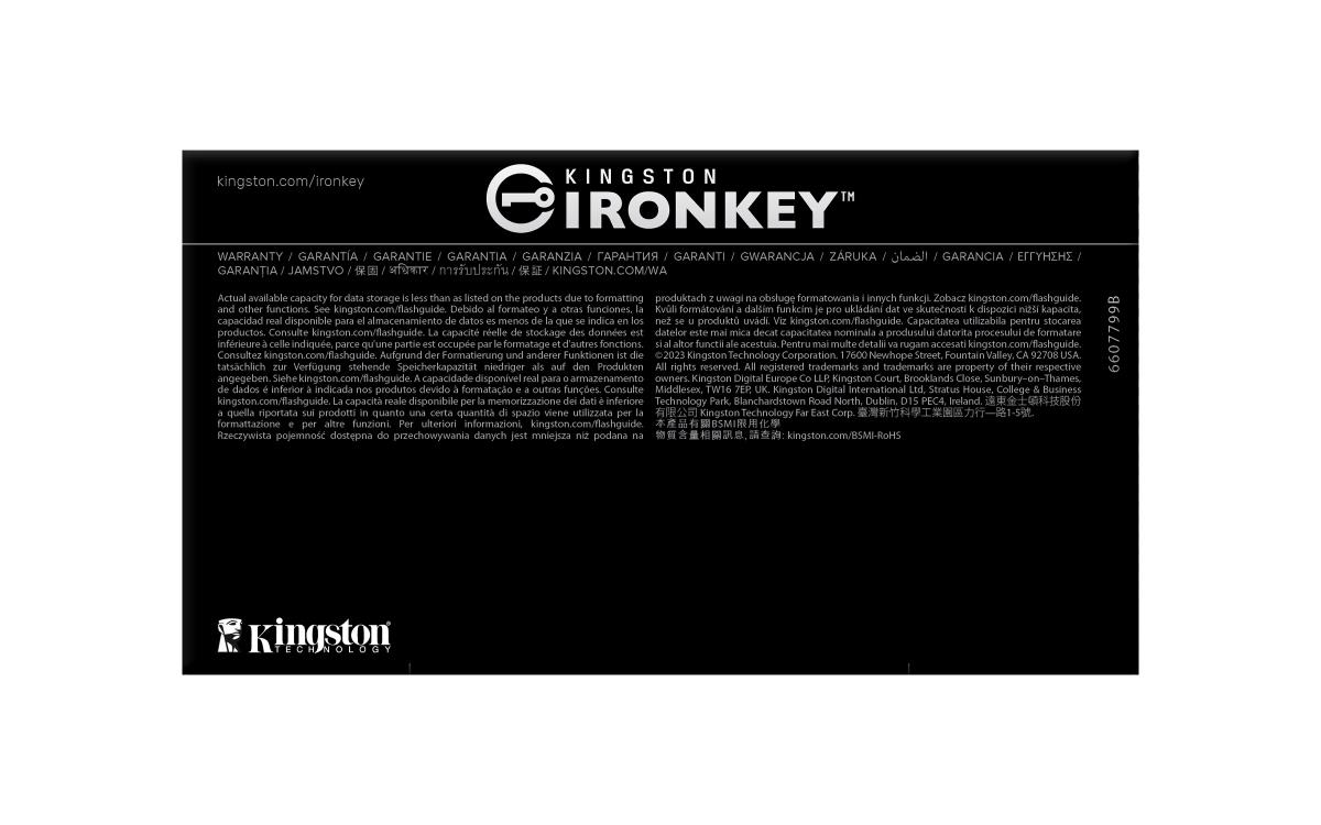 Ironkey D500s - 16GB USB Stick - USB 3.2 - FIPS 140-3 Level 3 (pending) - Aes 256-bit Encrypted