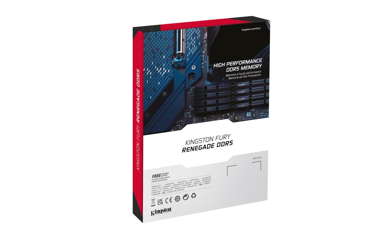 96GB Ddr5 6400mt/s Cl32 DIMM (kit Of 2) Renegade Silver Xmp