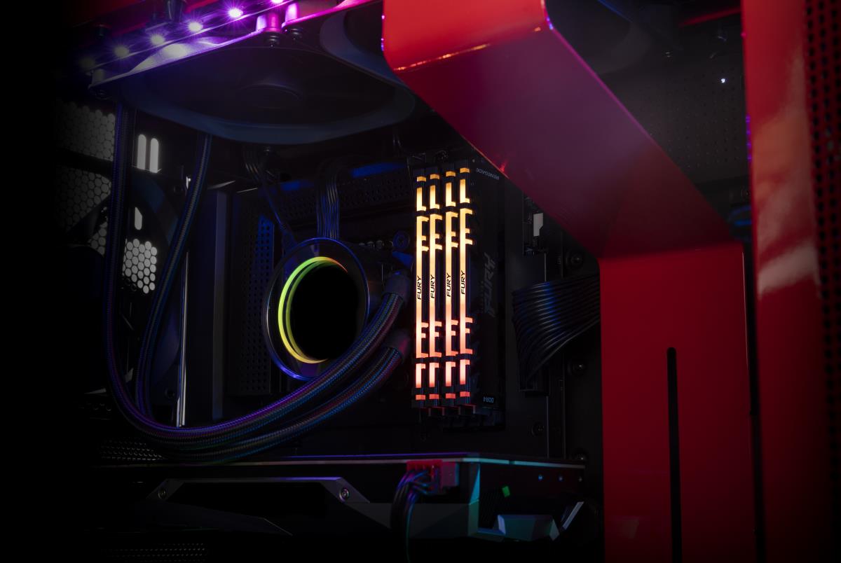 64GB Ddr4 3200mt/s Cl16 DIMM (kit Of4) 1gx8 Fury Renegade Rgb