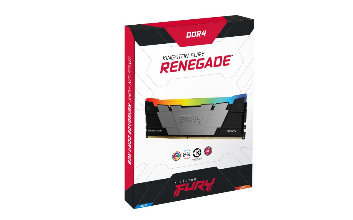 128GB Ddr4 3200mt/s Cl16 DIMM (kit Of4) Fury Renegade Rgb