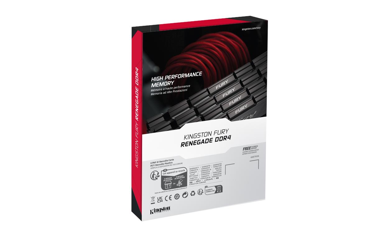 32GB Ddr4 3600mt/s Cl18 DIMM Fury Renegade Black