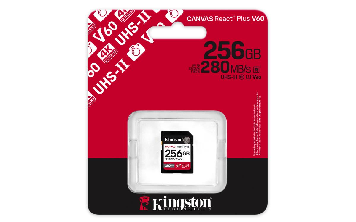 Sdxc Card - Canvas React Plus - 256GB - Uhs-ll U3 V60