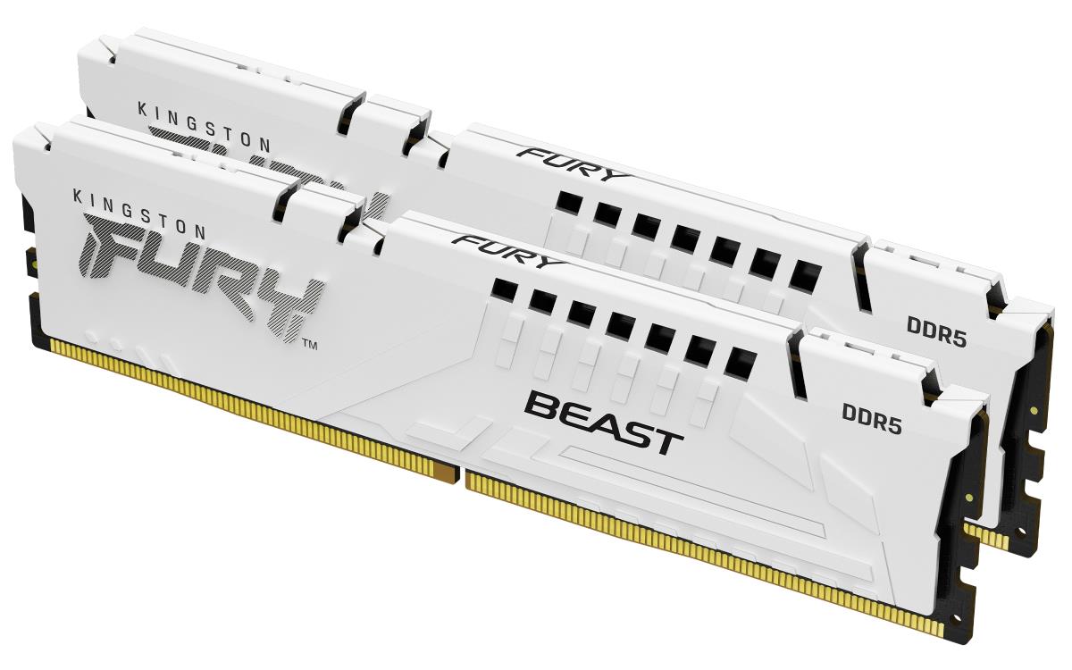 64GB Ddr5 6000mt/s Cl30 DIMM Kit Of 2 Fury Beast White Expo