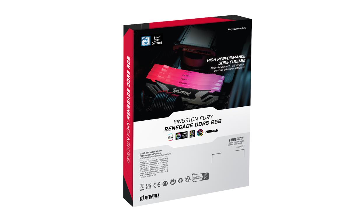 48GB Ddr5-8400mt/s Cl40 CuDIMM Kit Of 2 Renegade RGB Silver Xmp