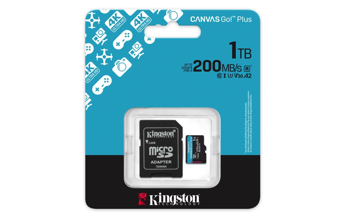 Micro Sdxc Card - Canvas Go Plus  - 1TB - Cl10 - Uhs-l A2 U3 With Adapter