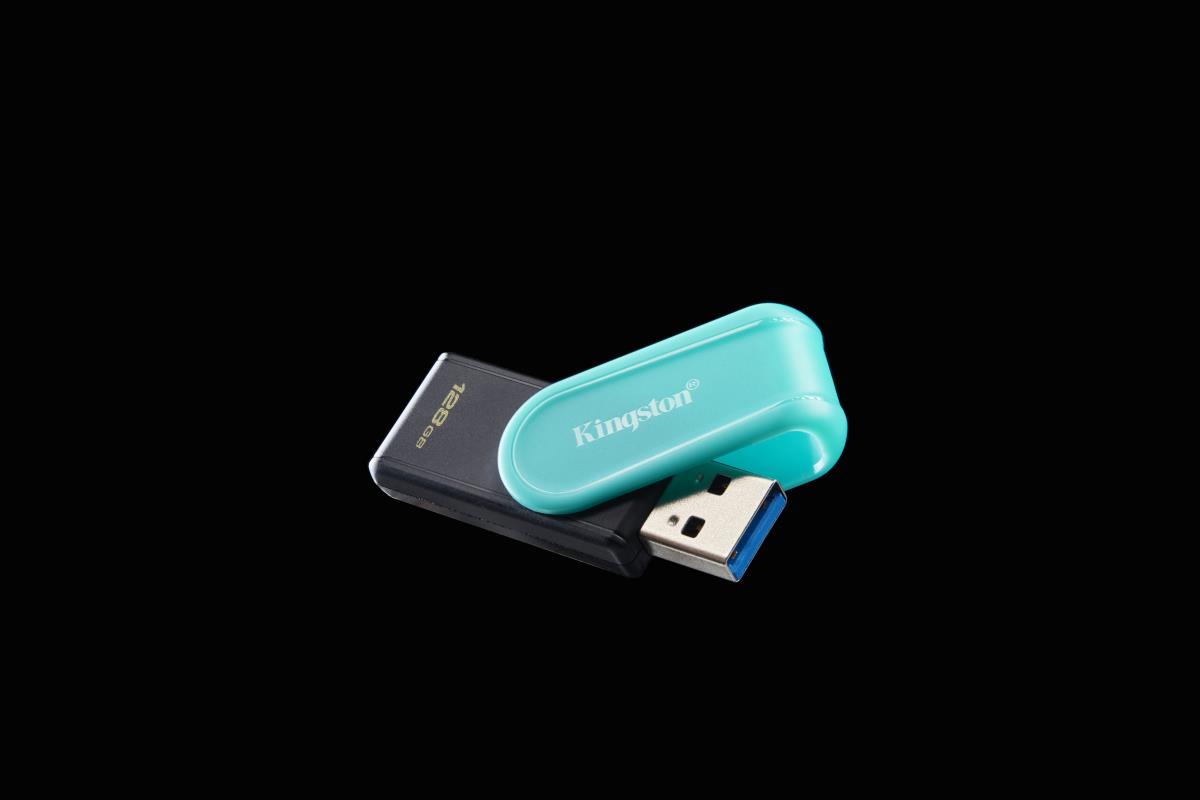 Datatraveler Exodia S - 128GB USB Stick - USB 3.2 - Black / Turquoise