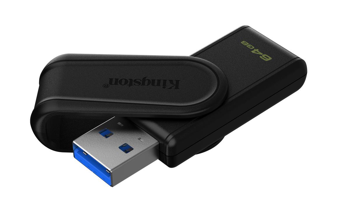 Datatraveler Exodia S - 64GB USB Stick - USB 3.2 - Black / Black
