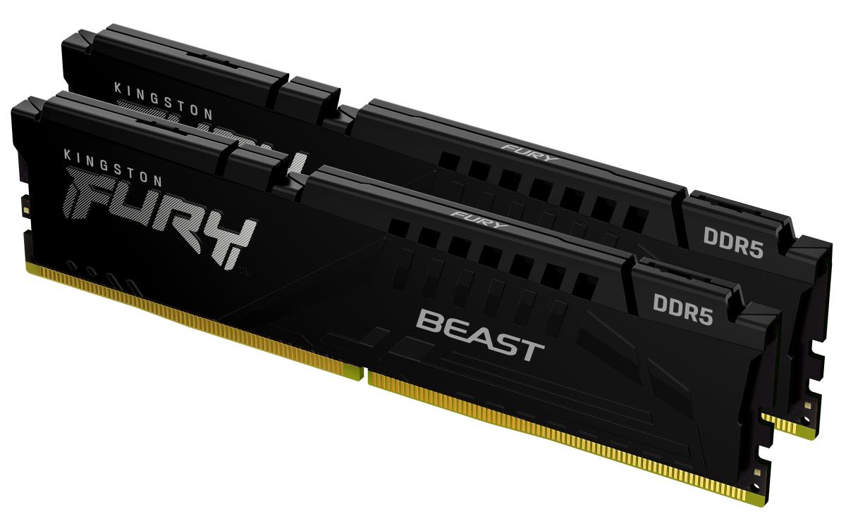 128GB Ddr5 5600mt/s Cl36 DIMM (kit Of 2) Fury Beast Black