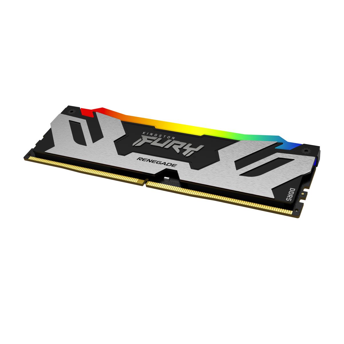 48GB Ddr5 8000mt/s Cl38 DIMM Kit Of 2 Fury Renegade RGB Silver