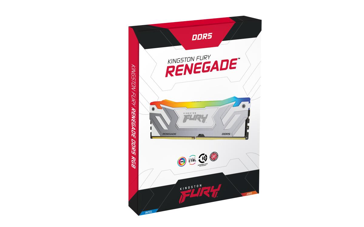 48GB Ddr5 8800mt/s Cl42 CuDIMM Kit Of 2 Fury Renegade RGB White