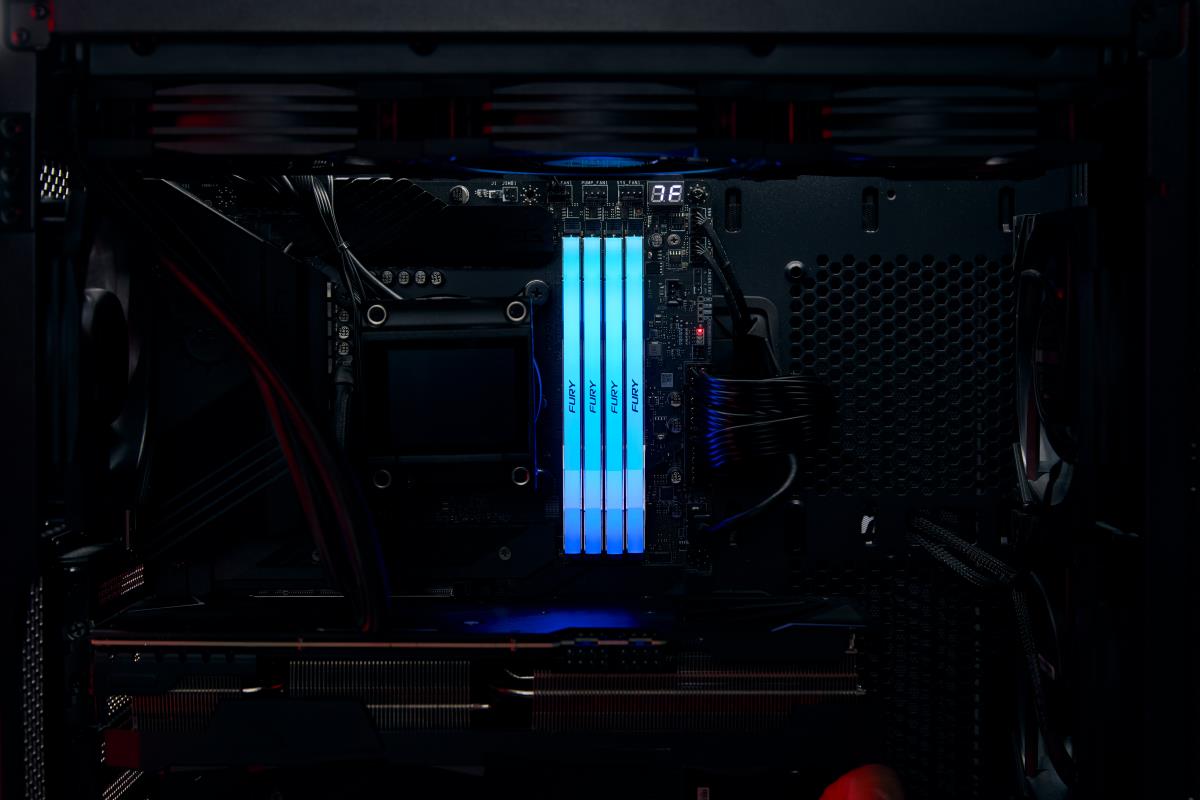 48GB Ddr5 8800mt/s Cl42 CuDIMM Kit Of 2 Fury Renegade RGB Silver